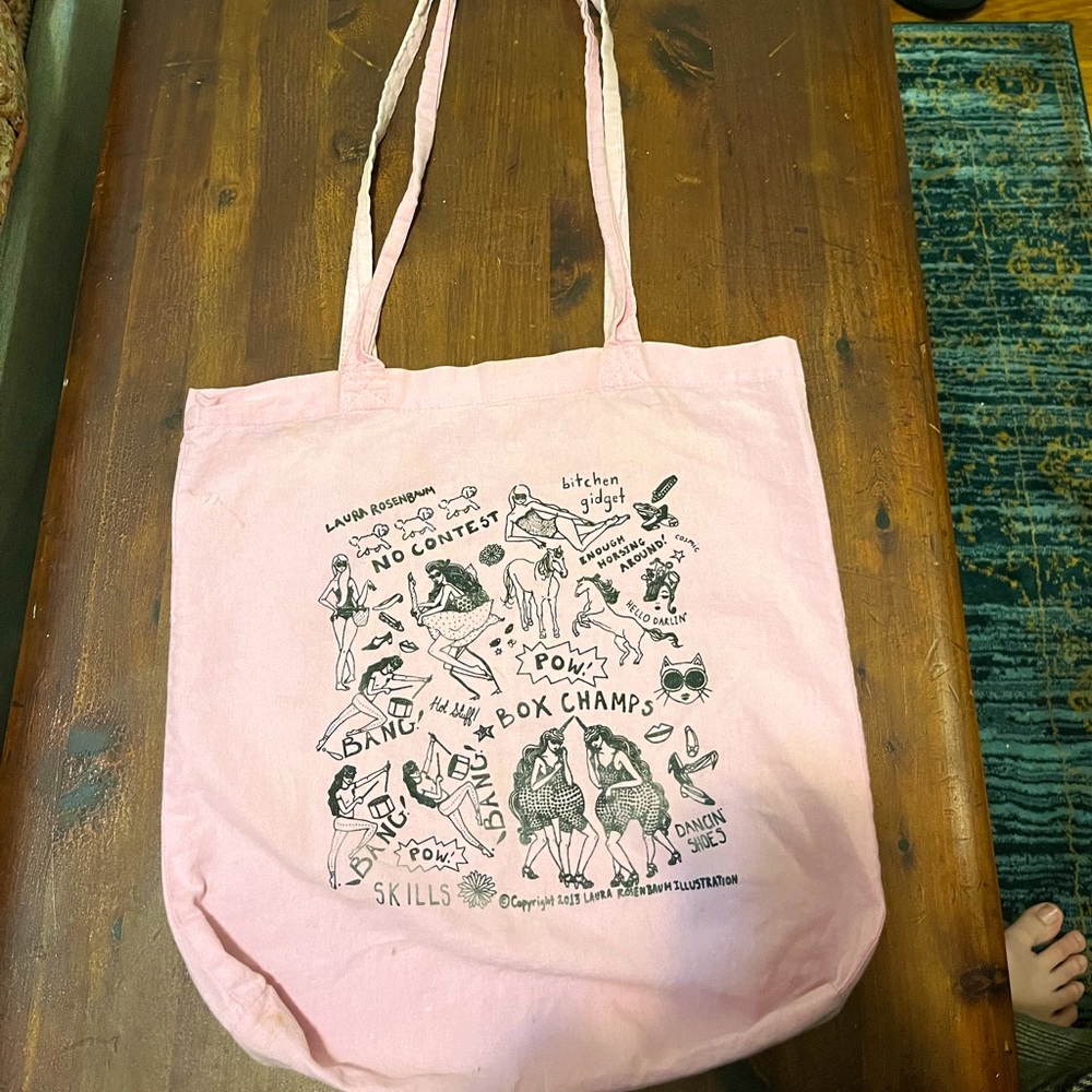 Pink Tote Bag